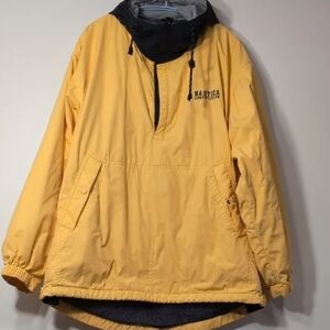 Nautica Men's Yellow and Black Windbreaker
